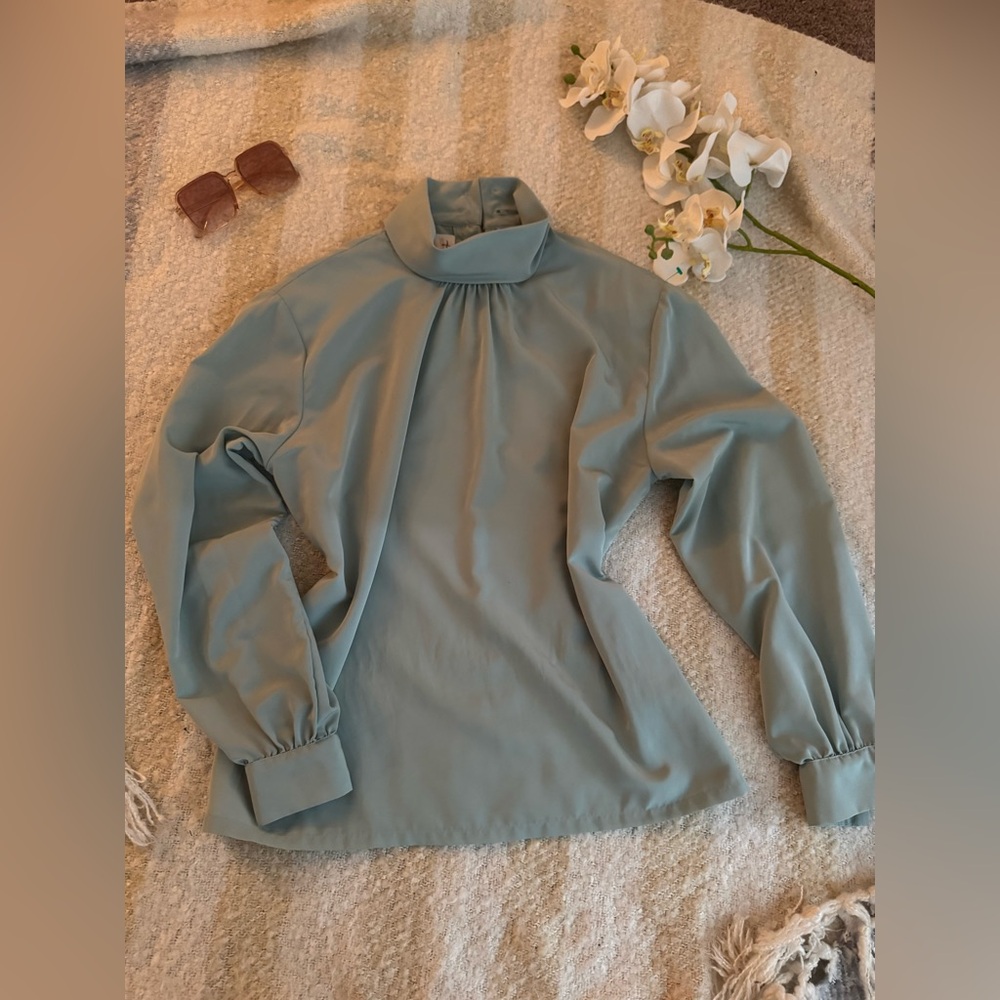 Elegant Blue Women's Top